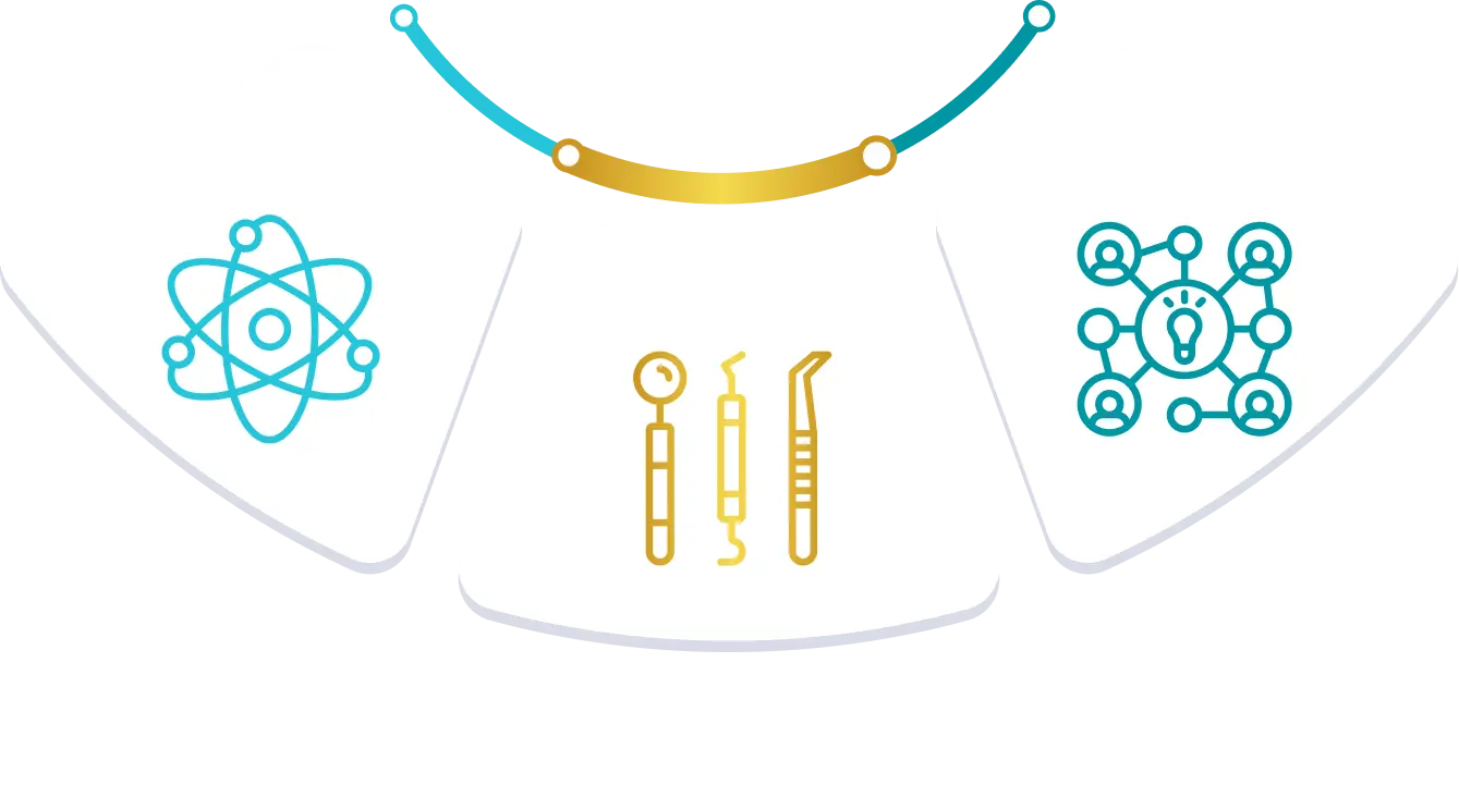 Diagrama de los tres pilares del Intercept: ciencia, práctica e inteligencia colectiva
